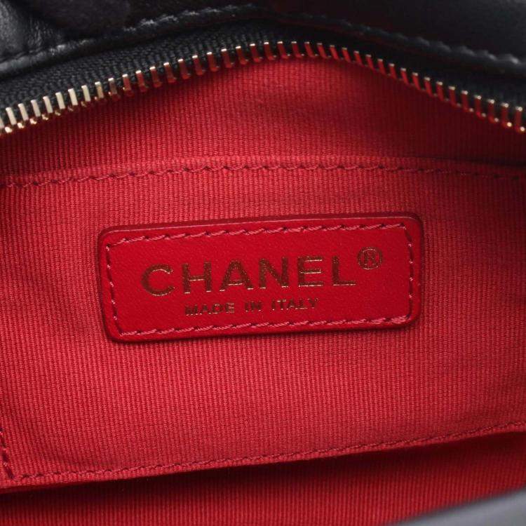 Pre Owned Chanel My Perfect Adjustable Small Quilted Lambskin with Pearls Chain Camera Bag