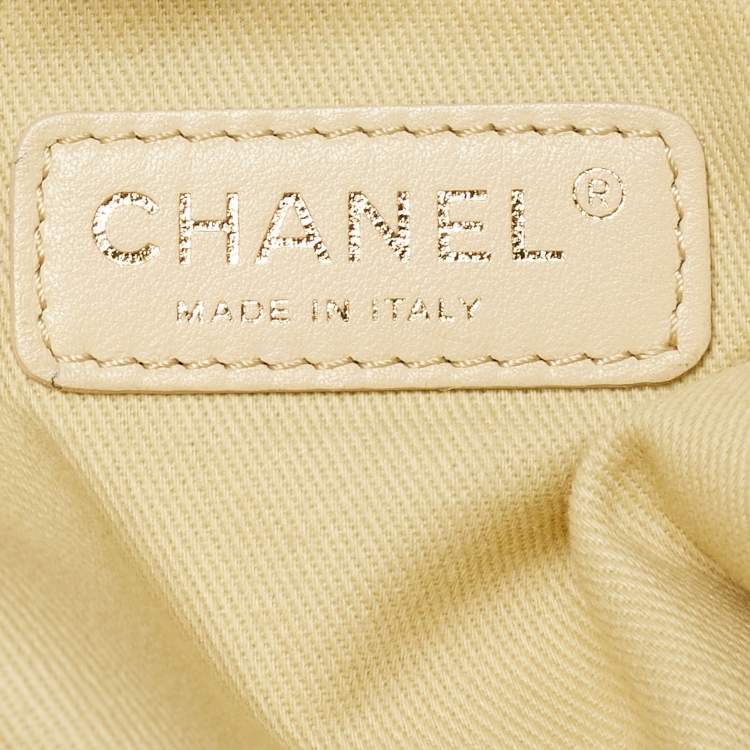 Pre Owned Chanel Navy Blue Denim Large Deauville Shopper Tote