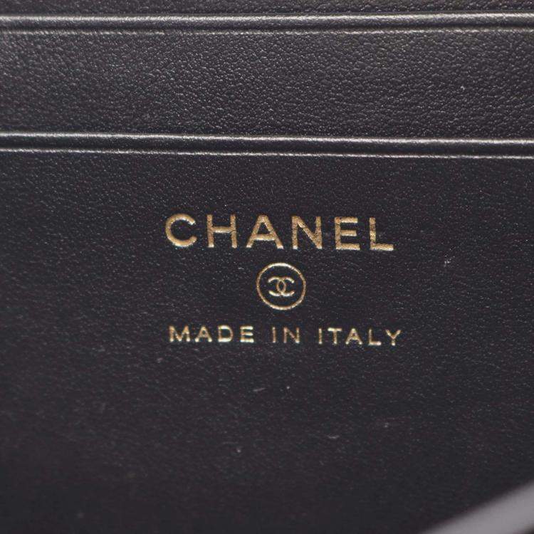 Pre Owned Chanel Filigree Pink/Black Leather Shoulder Bag