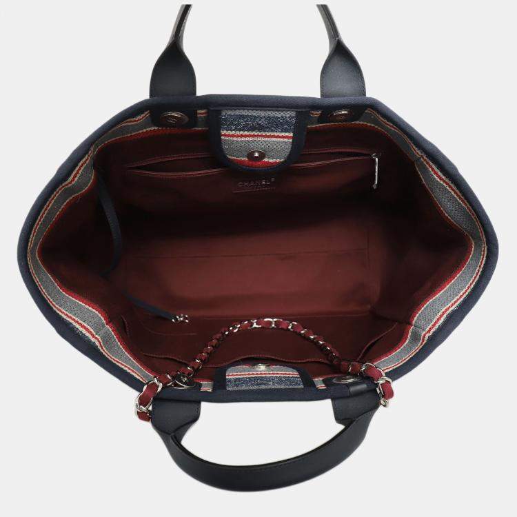 Pre Owned Chanel Medium Deauville Tote Bag