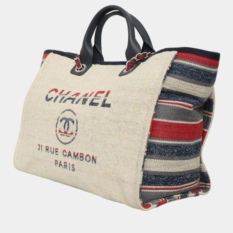 Pre Owned Chanel Medium Deauville Tote Bag