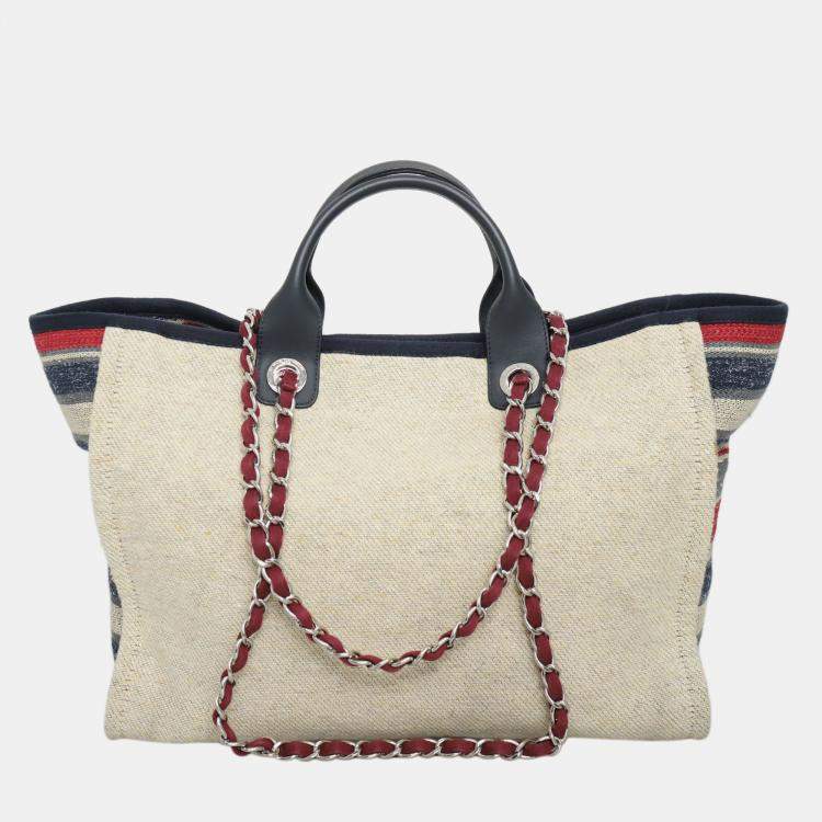 Pre Owned Chanel Medium Deauville Tote Bag