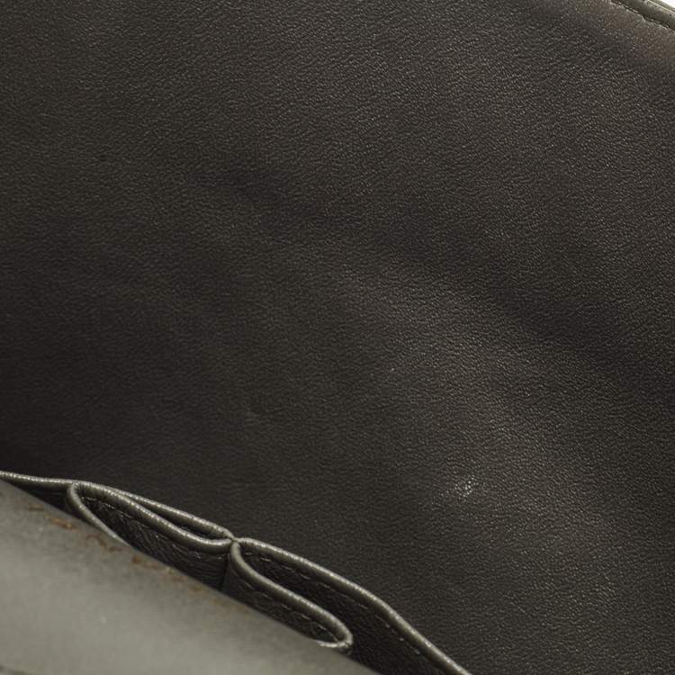 Pre Owned Chanel Classic Double Flap Maxi Green Quilted Caviar Leather Bag