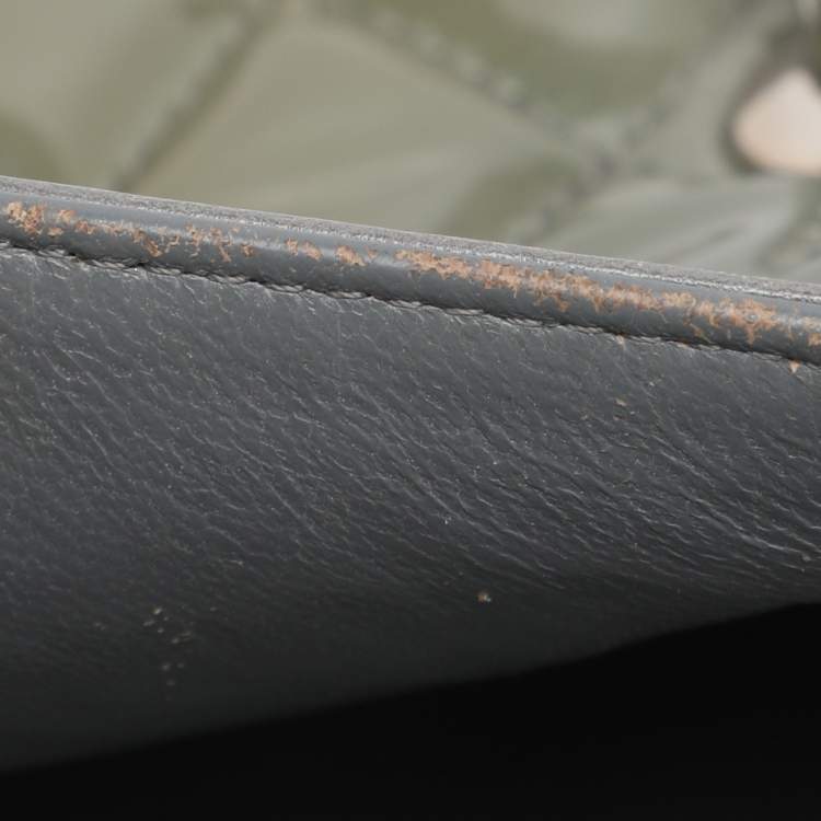 Pre Owned Chanel Classic Double Flap Medium Patent Leather Flap Bag