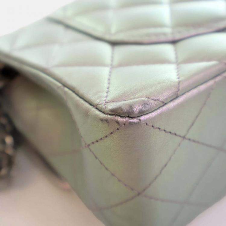 Pre Owned Chanel Small Lambskin Classic Double Flap Bag