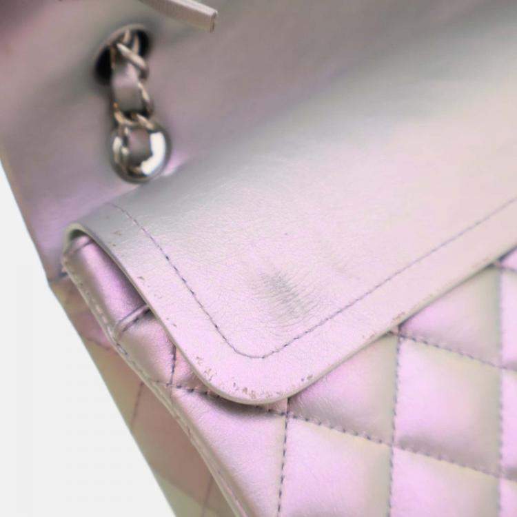 Pre Owned Chanel Small Lambskin Classic Double Flap Bag