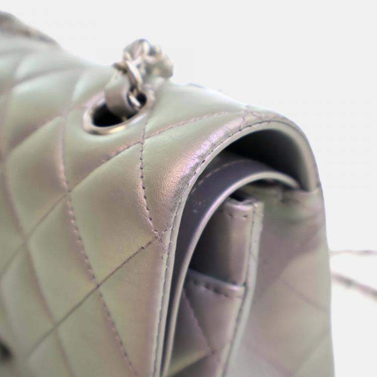 Pre Owned Chanel Small Lambskin Classic Double Flap Bag