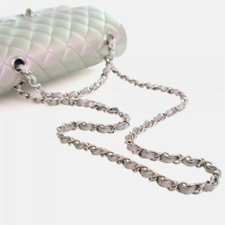 Pre Owned Chanel Small Lambskin Classic Double Flap Bag