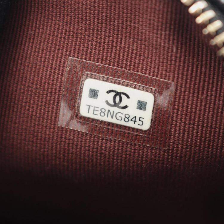 Pre Owned Chanel Matelasse Backpack Calfskin Leather Black