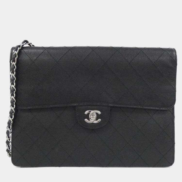 مملوكة مسبقًا Chanel Black Caviar Leather Shoulder Bag