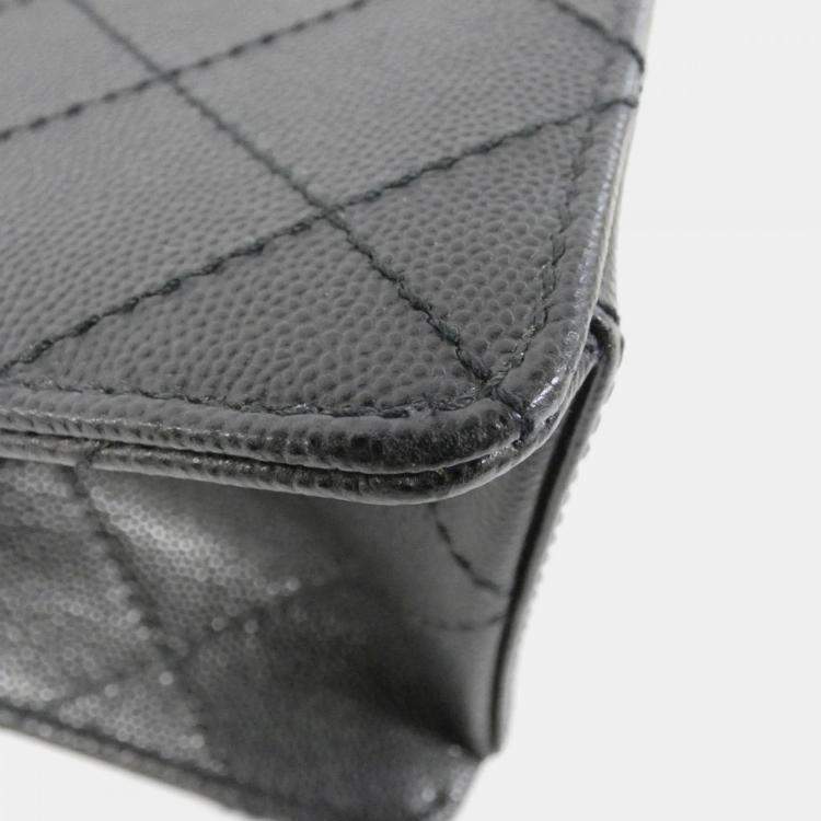 مملوكة مسبقًا Chanel Black Caviar Leather Shoulder Bag