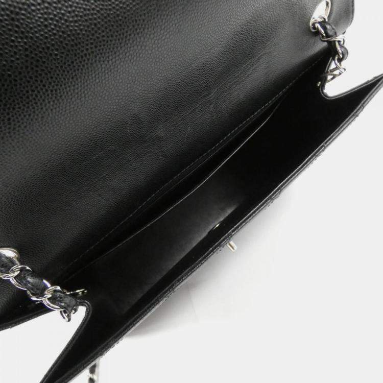 مملوكة مسبقًا Chanel Black Caviar Leather Shoulder Bag