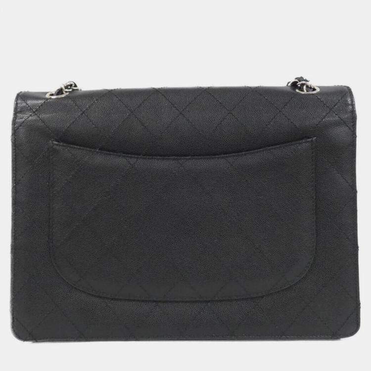 مملوكة مسبقًا Chanel Black Caviar Leather Shoulder Bag