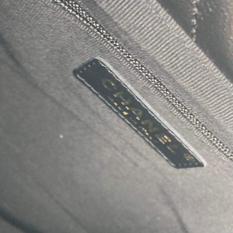 Pre Owned Chanel Chain Bag Quilted Matelasse Small Shopping Cc Coco Mark Shoulder Lambskin Black