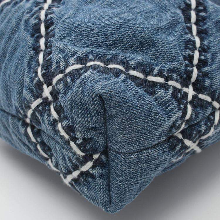 Pre Owned Chanel 22 Mini Shoulder Bag Denim Blue