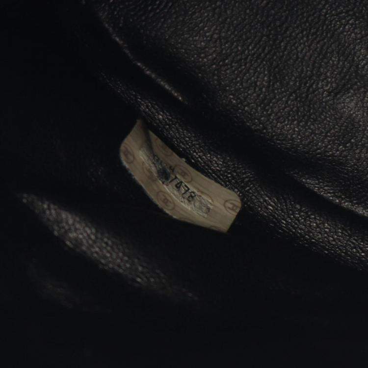 Pre Owned Chanel Matelasse Backpack Lambskin (Sheepskin) Black