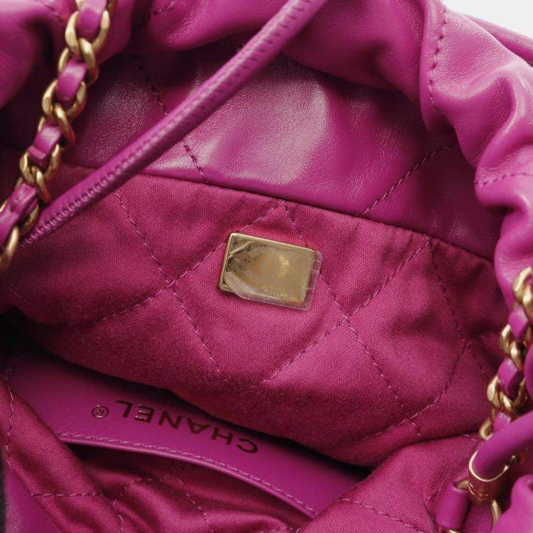 مملوكة مسبقًا Chanel 22 Mini Shoulder Bag Leather Purple