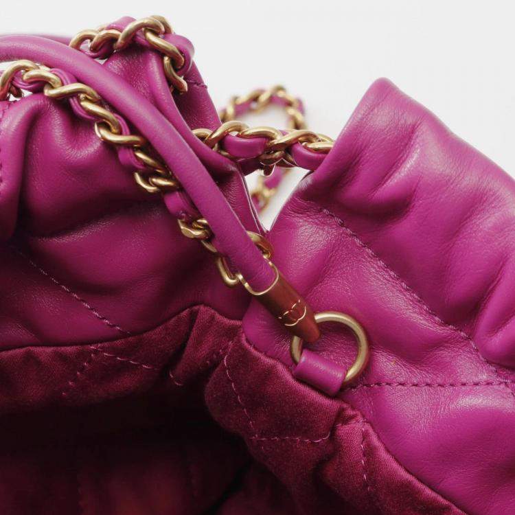 مملوكة مسبقًا Chanel 22 Mini Shoulder Bag Leather Purple