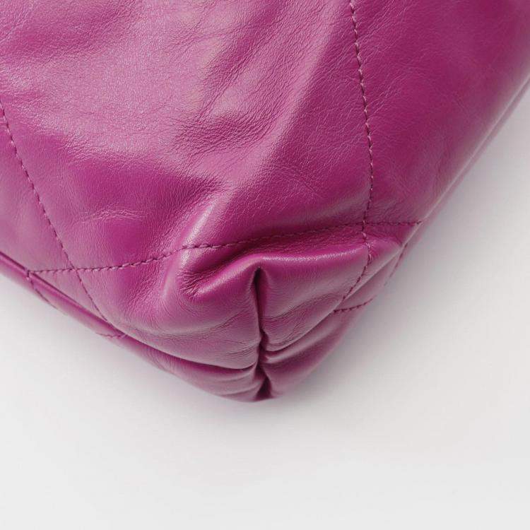 مملوكة مسبقًا Chanel 22 Mini Shoulder Bag Leather Purple