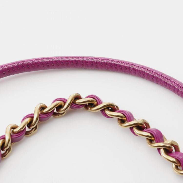 مملوكة مسبقًا Chanel 22 Mini Shoulder Bag Leather Purple