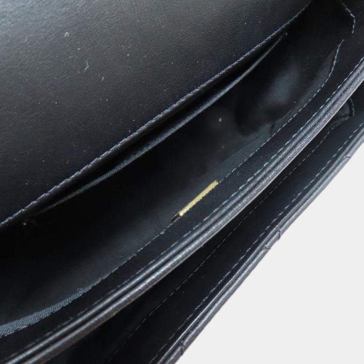 Pre Owned Chanel Matelasse Chain Shoulder Bag Lambskin