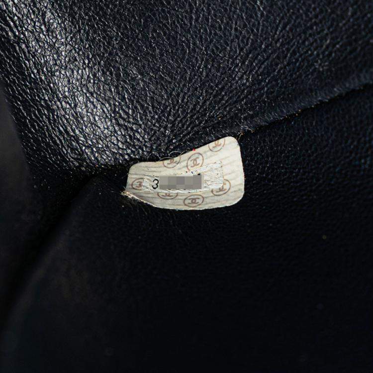 مملوكة مسبقًا Chanel Coco Mark Bias Stitch Chain Shoulder Bag In Navy Caviar Leather