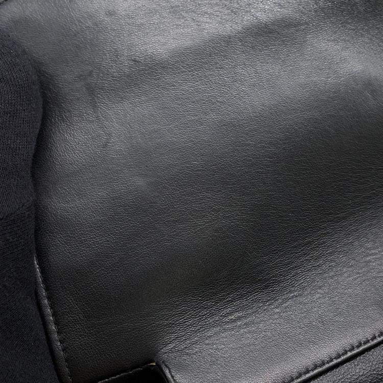 Pre Owned Chanel Chain Shoulder Bag Matelasse Double-Face Lambskin Black