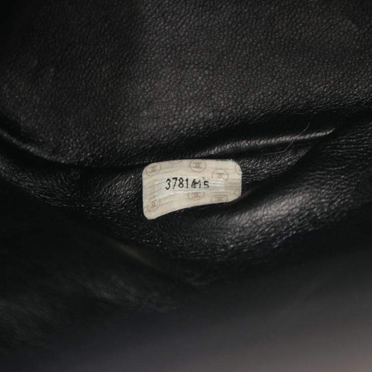 Pre Owned Chanel Matelasse Backpack Lambskin (Sheepskin) Black