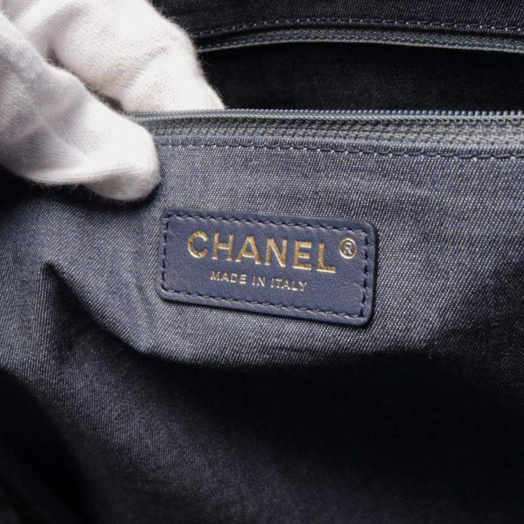 Pre Owned Chanel Matelasse Tote Bag Leather Black