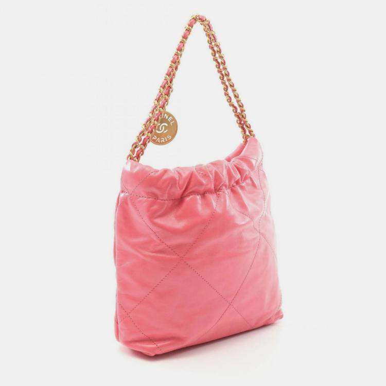 مملوكة مسبقًا Chanel 22 Mini Shoulder Bag Leather Pink