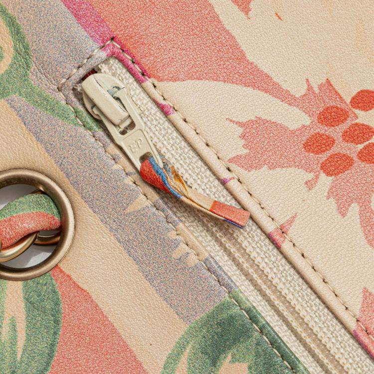 Pre Owned Chanel Matelasse 25 Double Flap Coco Mark Flower Chain Shoulder Bag In Pink Multicolored Lambskin