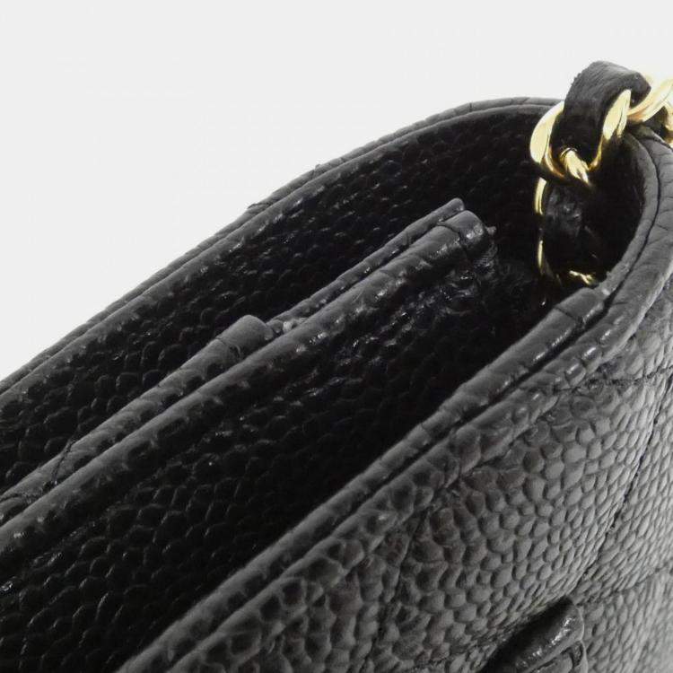 Pre Owned Chanel Timeless Classic Line Chain Wallet