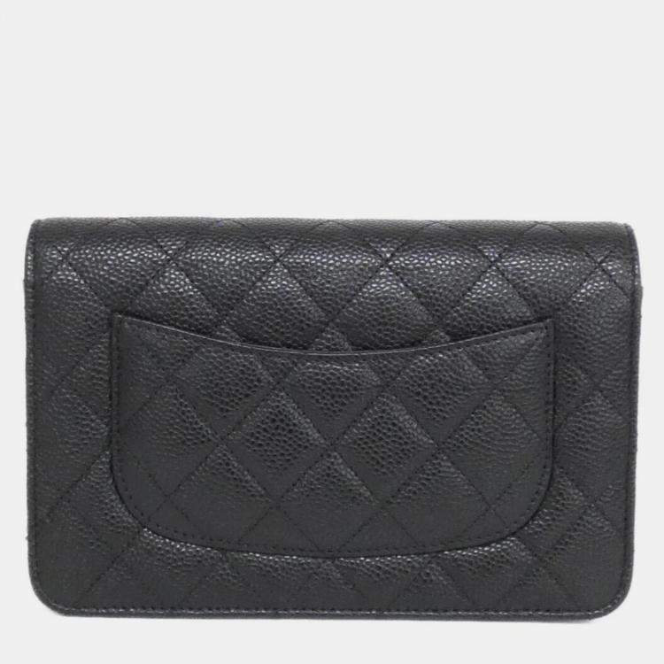 Pre Owned Chanel Timeless Classic Line Chain Wallet