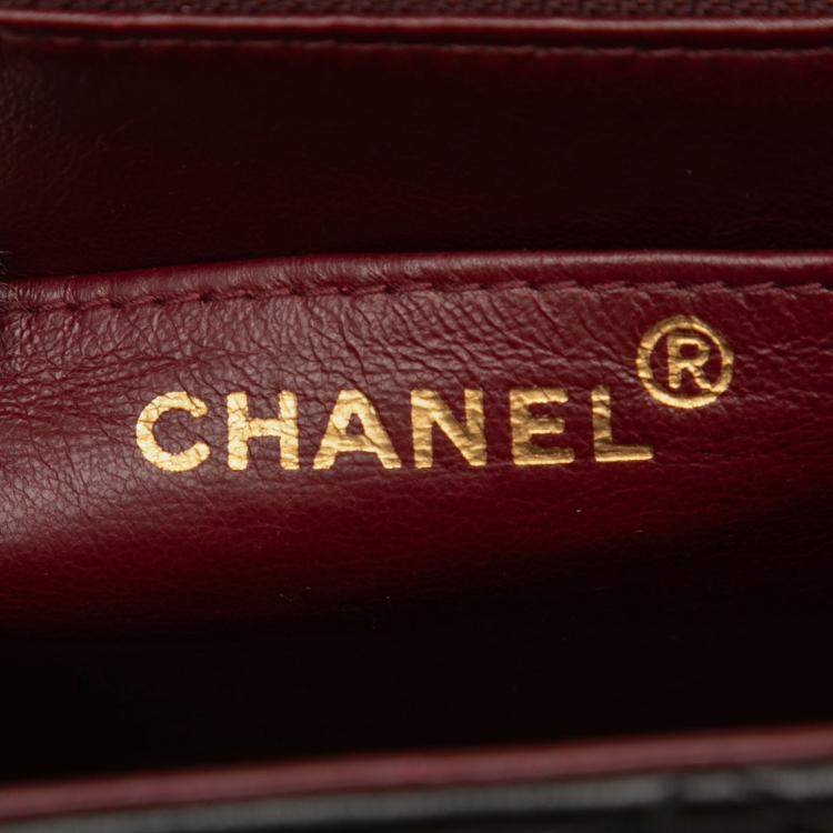 Pre Owned Chanel Black Quilted Lambskin XL Square Flap