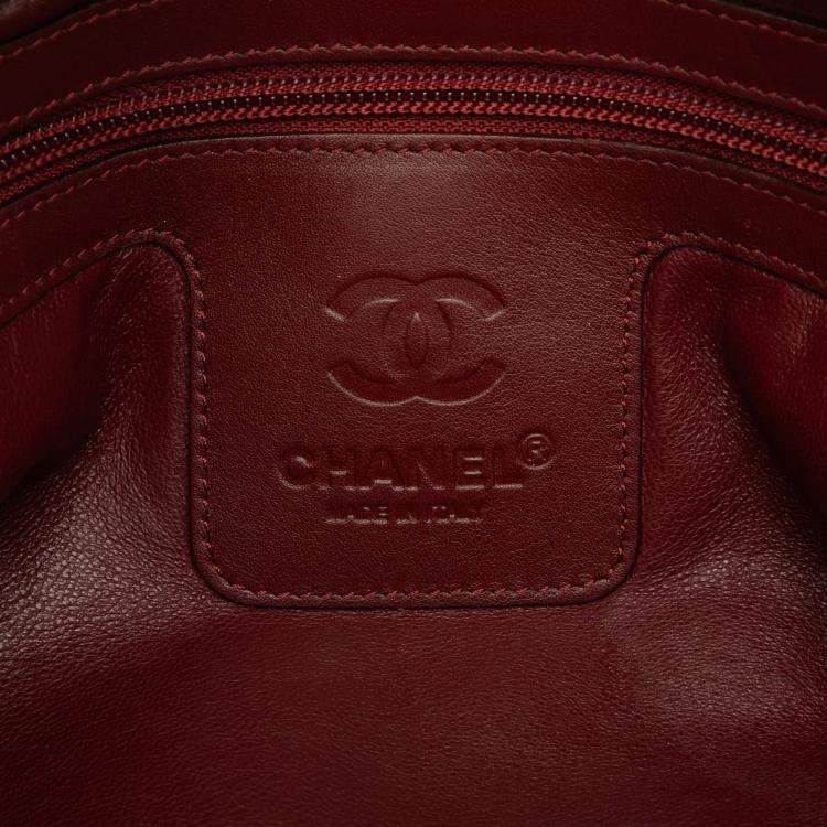 Pre Owned Chanel Beige Quilted Lambskin Coco Cocoon Bowler Bag