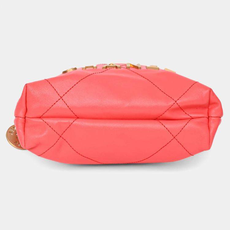 Pre Owned Chanel Pink Mini 22 Hobo