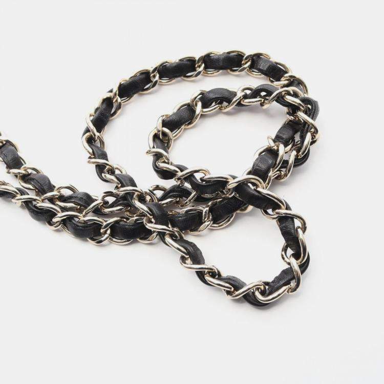 Pre Owned Chanel Classic Single Flap Mini Black Chevron Leather Shoulder Bag