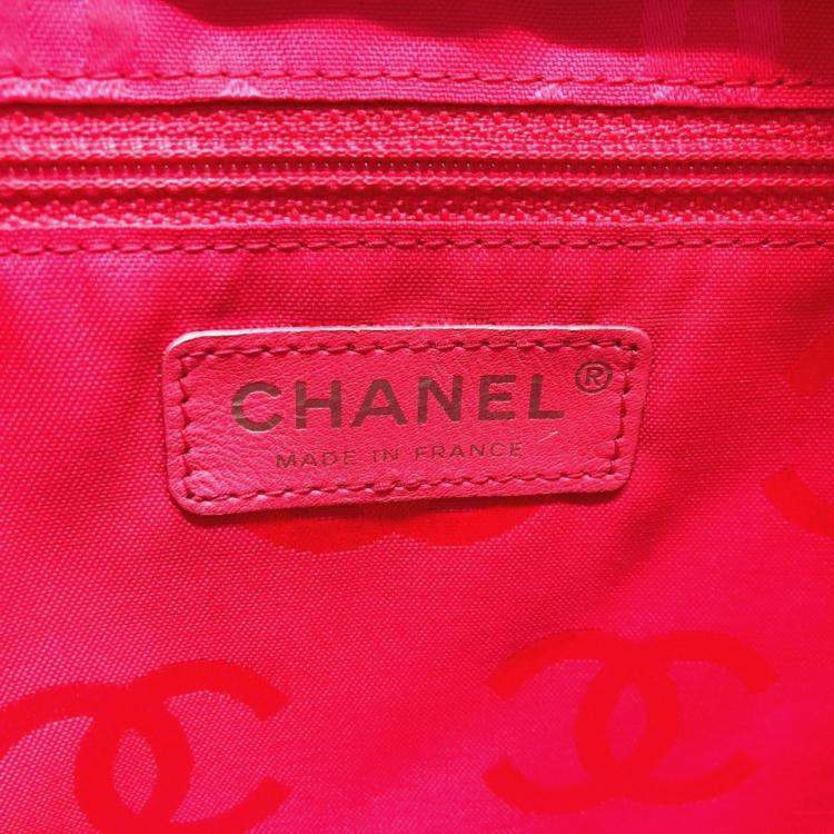 Pre Owned Chanel Cc Coco Mark Cambon Line Large Shoulder Bag/Tote Bag In Tweed Purple