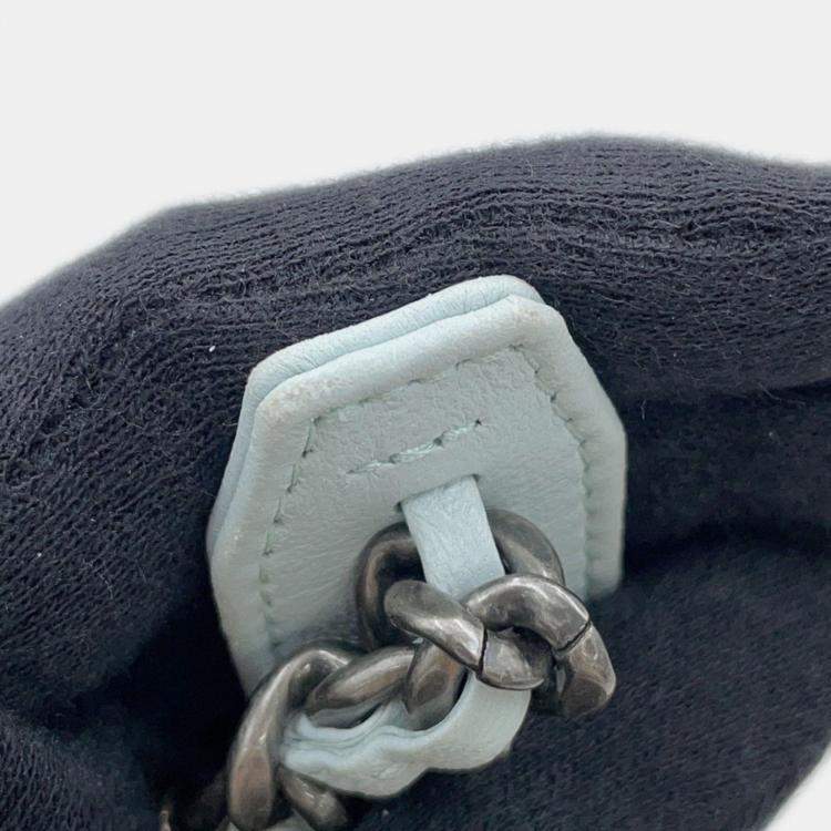 Pre Owned Chanel Chain Wallet 19 Coin Purse Lambskin