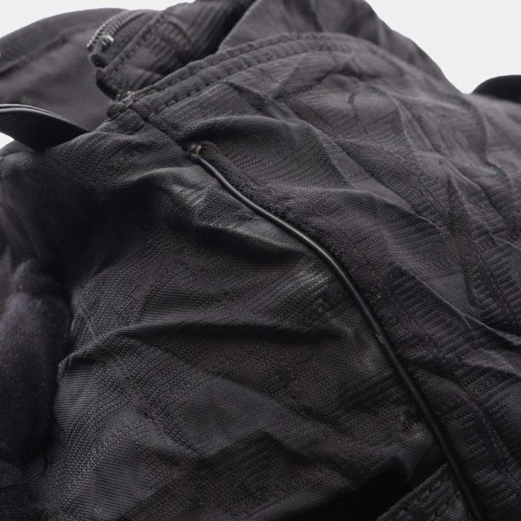 Pre Owned Chanel New Travel Line Tote Bag Nylon Black