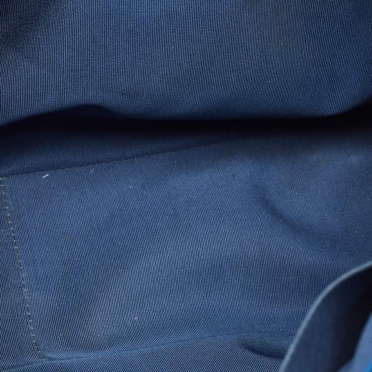 Pre Owned Chanel CC Classic Blue Quilted Leather Shopper Tote