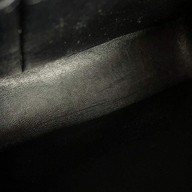 Pre Owned Chanel Matelasse Double Flap Chain Shoulder Coco Print Black Canvas Size 25