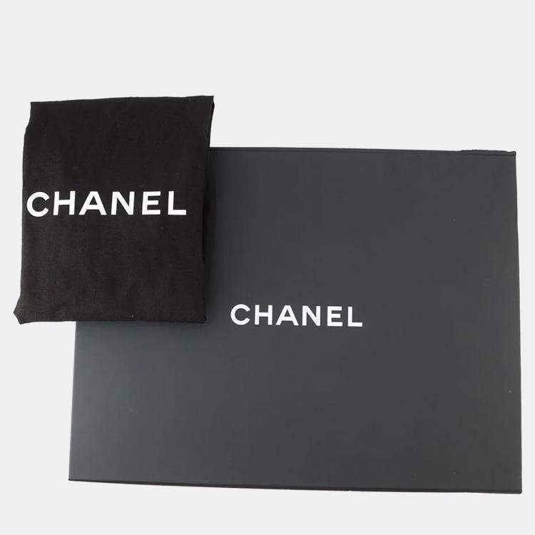 Pre Owned Chanel Backpack Silver Metalic Lambskin