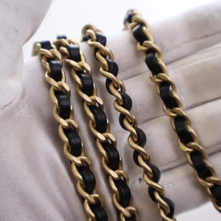 Pre Owned Chanel Nano Mixed Fibers Kelly Shopper