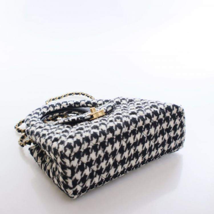 Pre Owned Chanel Nano Mixed Fibers Kelly Shopper