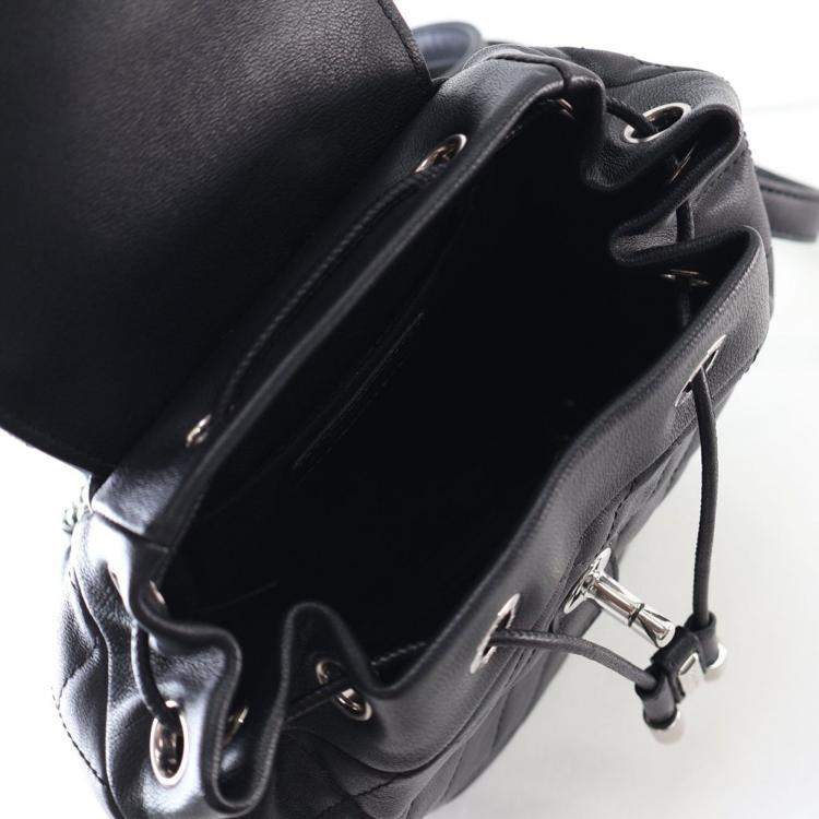 Pre Owned Chanel Small Lambskin Metallic Bubble Backpack