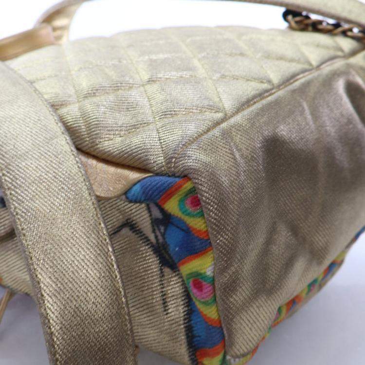 Pre Owned Chanel Canvas Graffiti Backpack