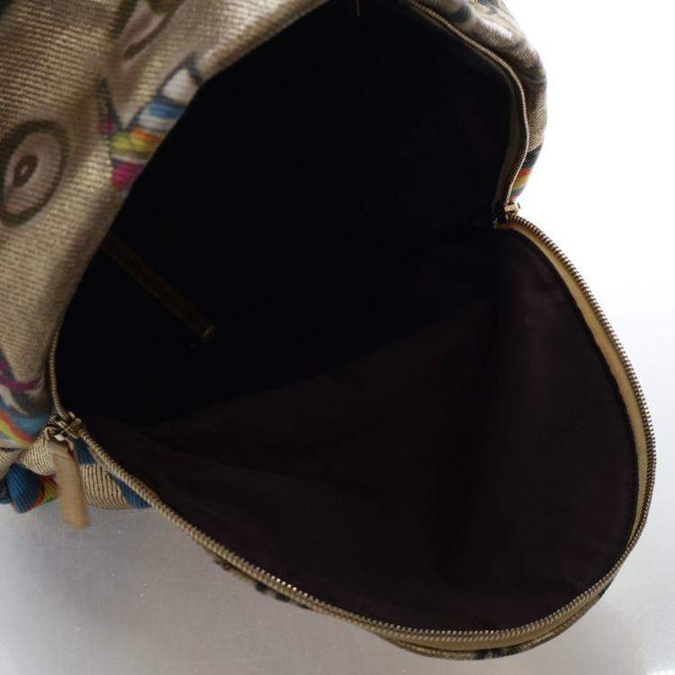 Pre Owned Chanel Canvas Graffiti Backpack