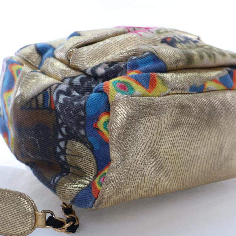 Pre Owned Chanel Canvas Graffiti Backpack