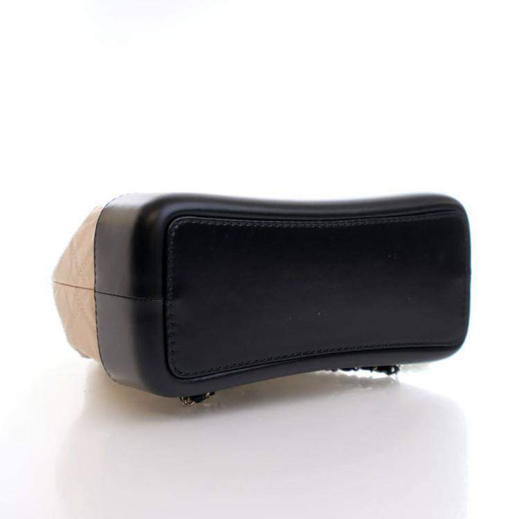 Pre Owned Chanel Small Beige Aged Calfskin Gabrielle Backpack